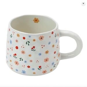 MAINSTAYS Stoneware Floral Mug Garden Flowers